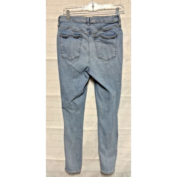 We The Free High-Rise Women's Skinny  Blue Jeans Size 31x28 By Free People - Picture 6 of 7